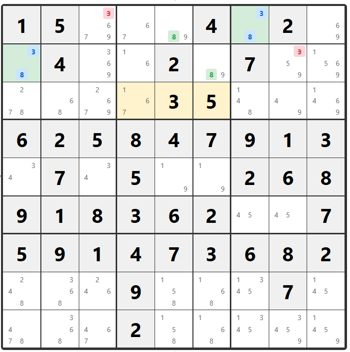 Sudoku Chute Remote Pairs Voorbeeld 2